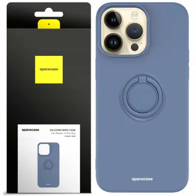 SPACECASE SILIKONSKI OVITEK RING ZA IPHONE 14 PRO MAX MODER OVITEK