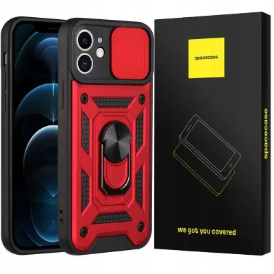 OVITEK SPACECASE ZA IPHONE 12 SC CAMRING RDEČ