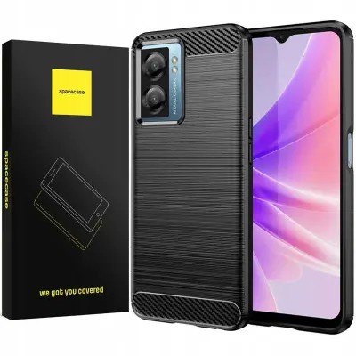 SPACECASE OVITEK CARBON OVITEK ZA OPPO A57 4G A57S A77 5G ČRN