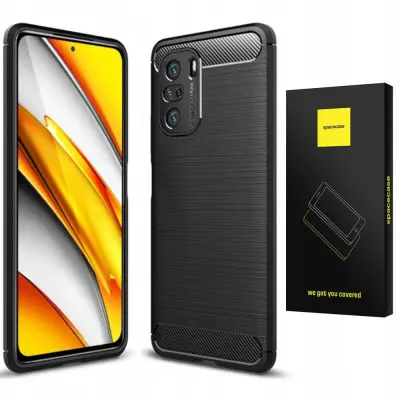 SPACECASE CASE CARBON COVER ZA POCO F3 BLACK CASE ZAŠČ