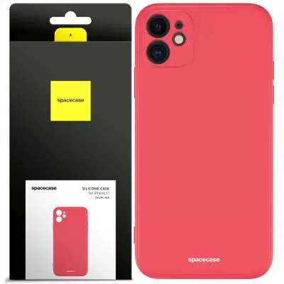 SILIKONSKI OVITEK SPACECASE ZA IPHONE 11 OHIŠJE RDEČE