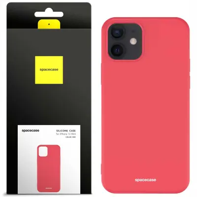 SILIKONSKI OVITEK SPACECASE ZA IPHONE 12 MINI RDEČ