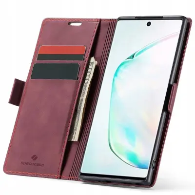 SPACECASE WALLET GALAXY NOTE 10 CASE CRAON COVER RED