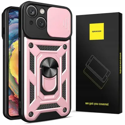 SPACECASE CASE OVITEK ZA IPHONE 14 ROZA ZAŠČITNA ANTI-STICK