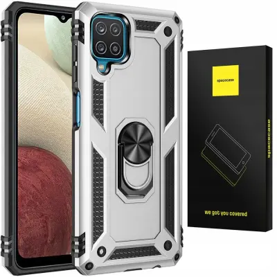 SPACECASE OVITEK RING NX OVITEK ZA SAMSUNG GALAXY A12 SREBRN
