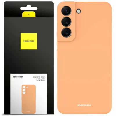 SILIKONSKI OVITEK SPACECASE ZA SAMSUNG GALAXY S22 ORANŽEN
