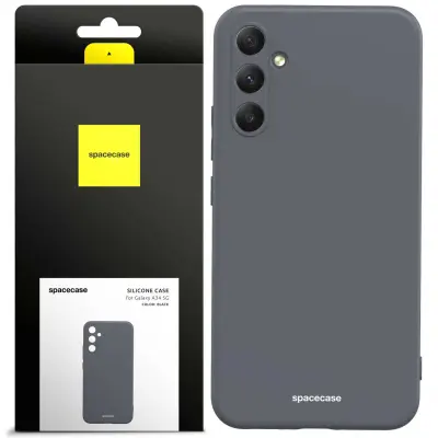 SILIKONSKI OVITEK SPACECASE ZA SAMSUNG GALAXY A34 5G ČRN