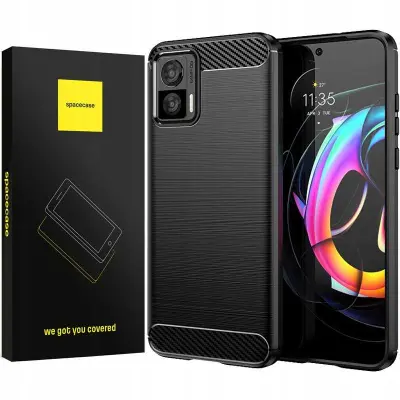 SPACECASE CARBON OVITEK ZA MOTOROLA EDGE 30 NEO ČRN