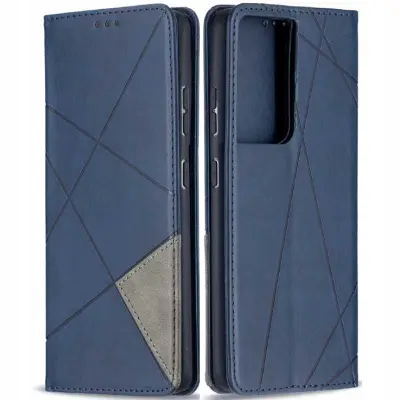 OVITEK ZAPS ORIGAMI ZA SAMSUNG GALAXY S21 ULTRA MODRA