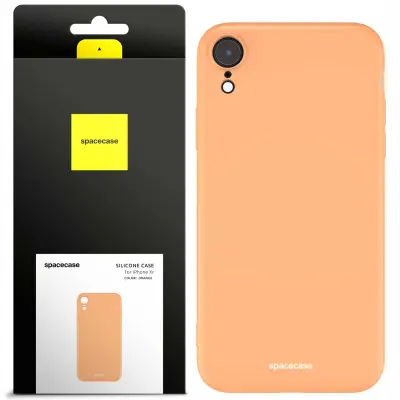 SILIKONSKI OVITEK SPACECASE ZA IPHONE XR ORANŽEN