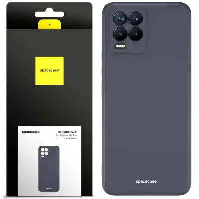 SILIKONSKI OVITEK SPACECASE ZA TELEFON REALME 8 8 PRO ČRN