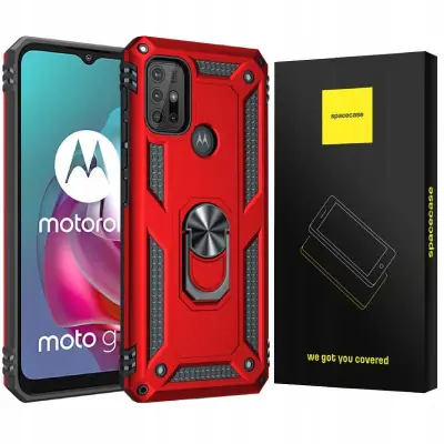 SPACECASE CASE RING NX ZA MOTOROLA MOTO G10 G30 RDEČ