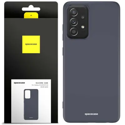 SILIKONSKI OVITEK SPACECASE ZA SAMSUNG GALAXY A52 A52S ČRN