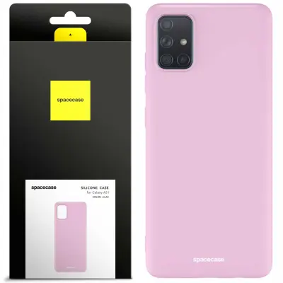 SILIKONSKI OVITEK SPACECASE ZA SAMSUNG GALAXY A51 LILAC VIJOLIČEN