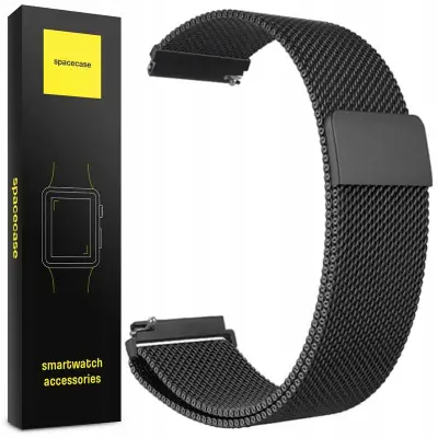 SPACECASE ETUI ZA XIAOMI MI 11 12 13 14 22MM MILANESE ČRNA