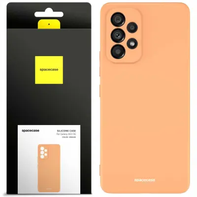 SPACECASE SILIKONSKI OVITEK GALAXY A53 5G ZA TELEFON ORANŽEN