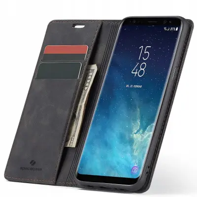 SPACECASE OVITEK DENARNICA ZA SAMSUNG GALAXY S8 PLUS ČRN