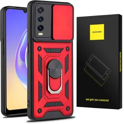 SPACECASE OVITEK ZA VIVO Y11S Y20S CAMRING RDEČ