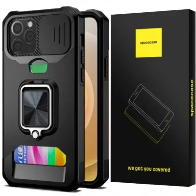 OVITEK SPACECASE OVITEK ZA IPHONE 12 PRO MAX ČRN