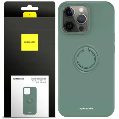 SPACECASE SILIKONSKI OVITEK OBROČ ZA IPHONE 13 PRO OVITEK ZELEN OVITEK