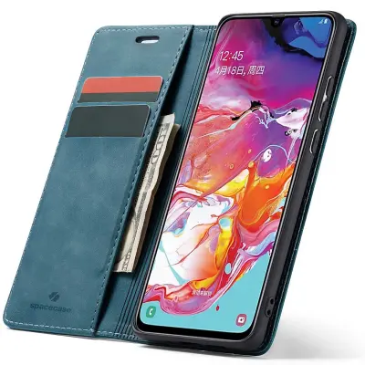 SPACECASE DENARNICA GALAXY A70 MODRA ETUI SAMSUNG