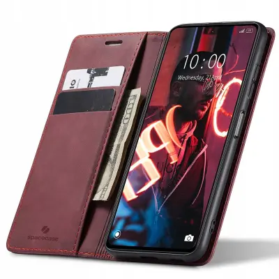 SPACECASE ETUI DENARNICA ZA POCO X5 PRO NOTE 12 PRO RDEČ