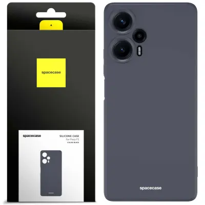 SPACECASE SILIKONSKI OVITEK POCO F5 OVITEK, ČRN