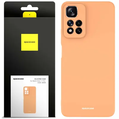 SILIKONSKI OVITEK SPACECASE ZA XIAOMI REDMI NOTE 11 PRO+ ORANŽEN