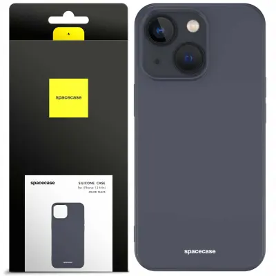 SILIKONSKI OVITEK SPACECASE ZA IPHONE 13 MINI ČRNA ZAŠČ
