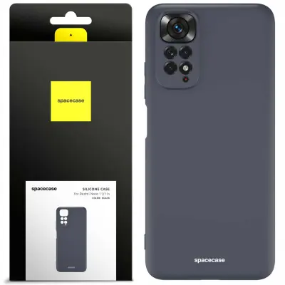SILIKONSKI OVITEK SPACECASE ZA XIAOMI REDMI NOTE 11 11S ČRN