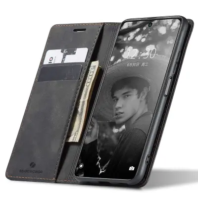 SPACECASE OVITEK DENARNICA ZA XIAOMI REDMI NOTE 10 PRO ČRNA