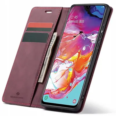 SPACECASE CASE OVITEK ZA SAMSUNG GALAXY A70 DENARNICA RDEČA