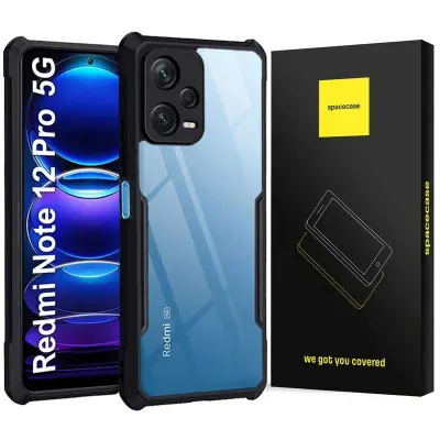 OVITEK SPACECASE ZA XIAOMI REDMI NOTE 12 PRO 5G ČRN