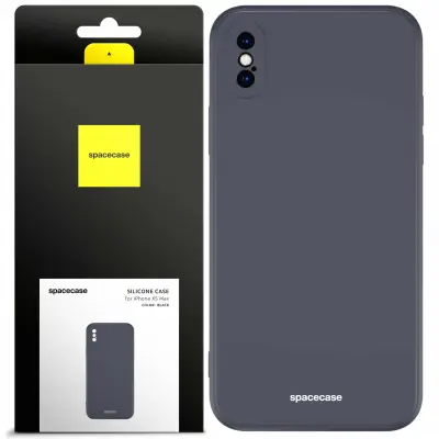SILIKONSKI OVITEK SPACECASE ZA IPHONE XS MAX ČRN