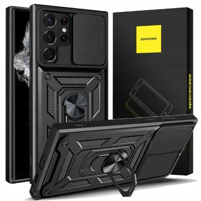 OVITEK SPACECASE CASE ZA SAMSUNG GALAXY S22 ULTRA ČRN