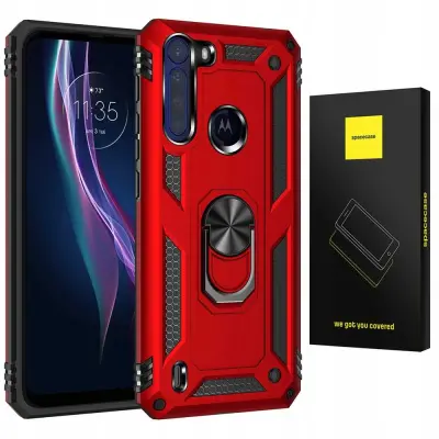 SPACECASE OVITEK ZA MOTOROLA ONE FUSION+ RING NX RDEČ