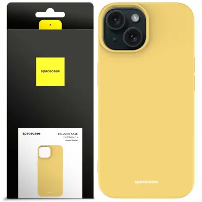 SILIKONSKI OVITEK SPACECASE ZA IPHONE 15 OVITEK RUMEN OVITEK