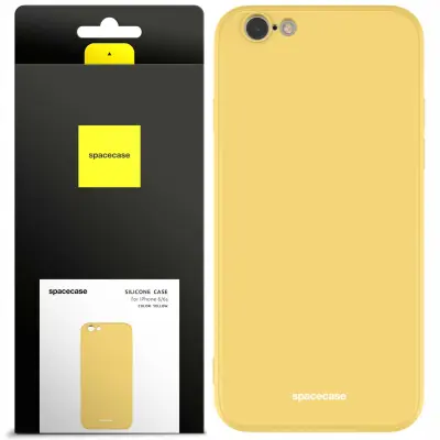 SILIKONSKI OVITEK SPACECASE ZA IPHONE 6 6S ZAŠČITA RUMENA