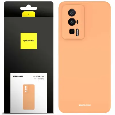 SILIKONSKI OVITEK SPACECASE ZA POCO F5 PRO ORANŽEN OVITEK