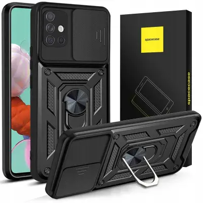 OVITEK SPACECASE ZA SAMSUNG GALAXY A51 ČRNA ZAŠČITA
