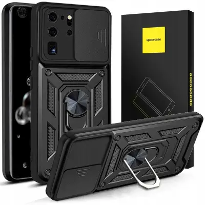 SPACECASE OVITEK OVITEK ZA SAMSUNG GALAXY S20 ULTRA ČRN