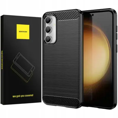 SPACECASE OVITEK CARBON COVER ZA SAMSUNG GALAXY S23 FE ČRN