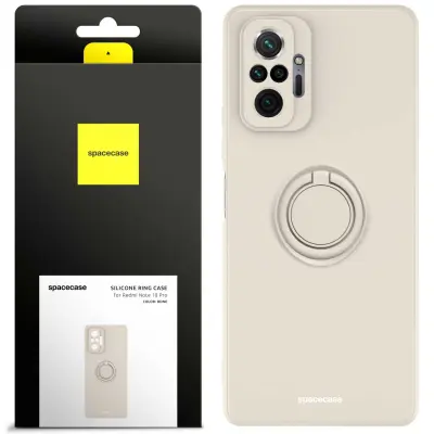 SPACECASE SILIKONSKI OVITEK RING ZA XIAOMI REDMI NOTE 10 PRO BONE CASE