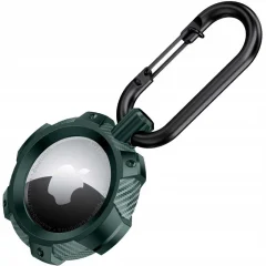 SPACECASE ETUI ZA AIRTAG ARMOR Z ZAPIRANJEM Z ZELENO ZADRGO