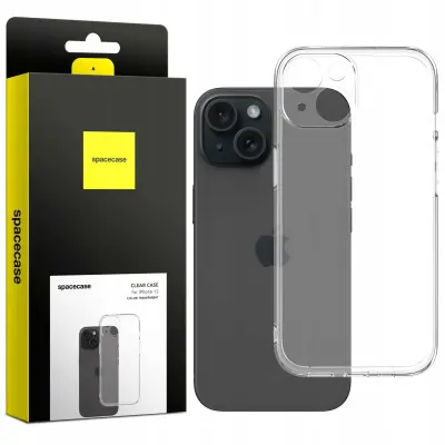 OVITEK SPACECASE CLEAR ZA IPHONE 15, PROZOREN, ZAŠČITA TPU
