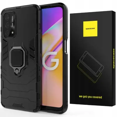 SPACECASE OVITEK ZA OPPO A54 A74 A93 5G X-RING ČRN