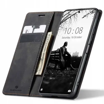 SPACECASE ETUI ZA XIAOMI 11T 11T PRO ČRNA DENARNICA