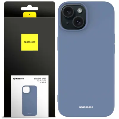 SILIKONSKI OVITEK SPACECASE ZA IPHONE 15 MODRA ZAŠČ