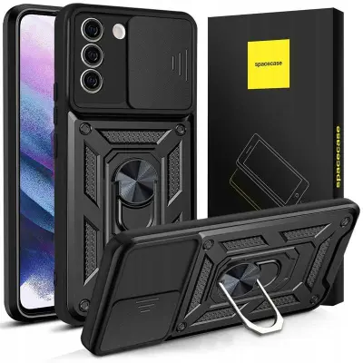 OVITEK SPACECASE ZA SAMSUNG GALAXY S21 FE ČRN