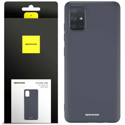 SILIKONSKI OVITEK SPACECASE ZA TELEFON SAMSUNG GALAXY A51 ČRN